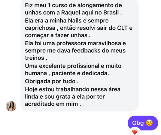 Feedback de aluna