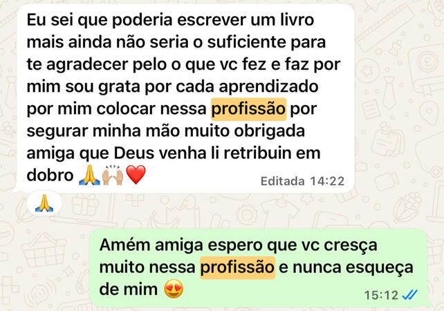 Feedback de aluna